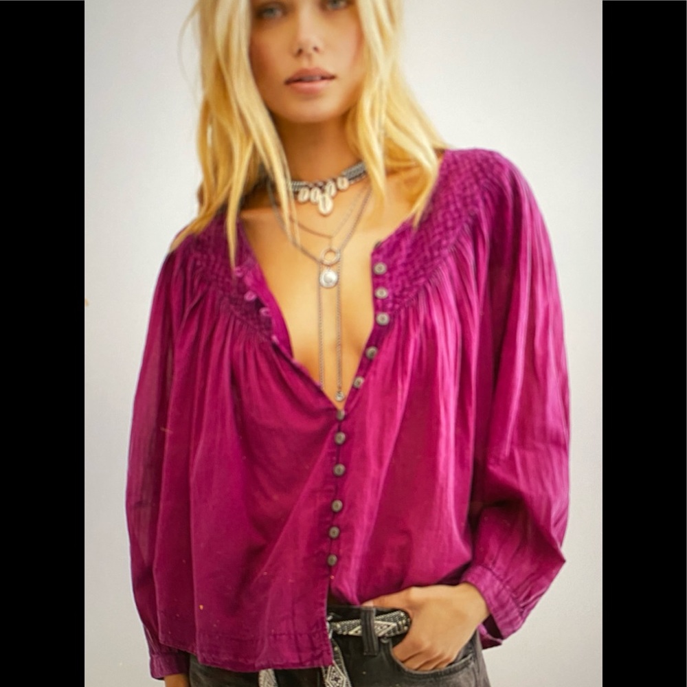Free People Myrtle Magenta. S. In bag NWT